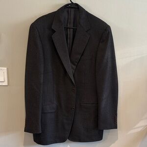 Canali Textured Dark Brown Men's Sport Coat